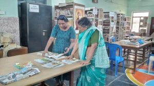 Ms.Thirupurasundari Sevvel & Saraswathi Ma'am - Library Incharge
